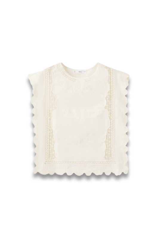 Cotton Top with Embroidered Details