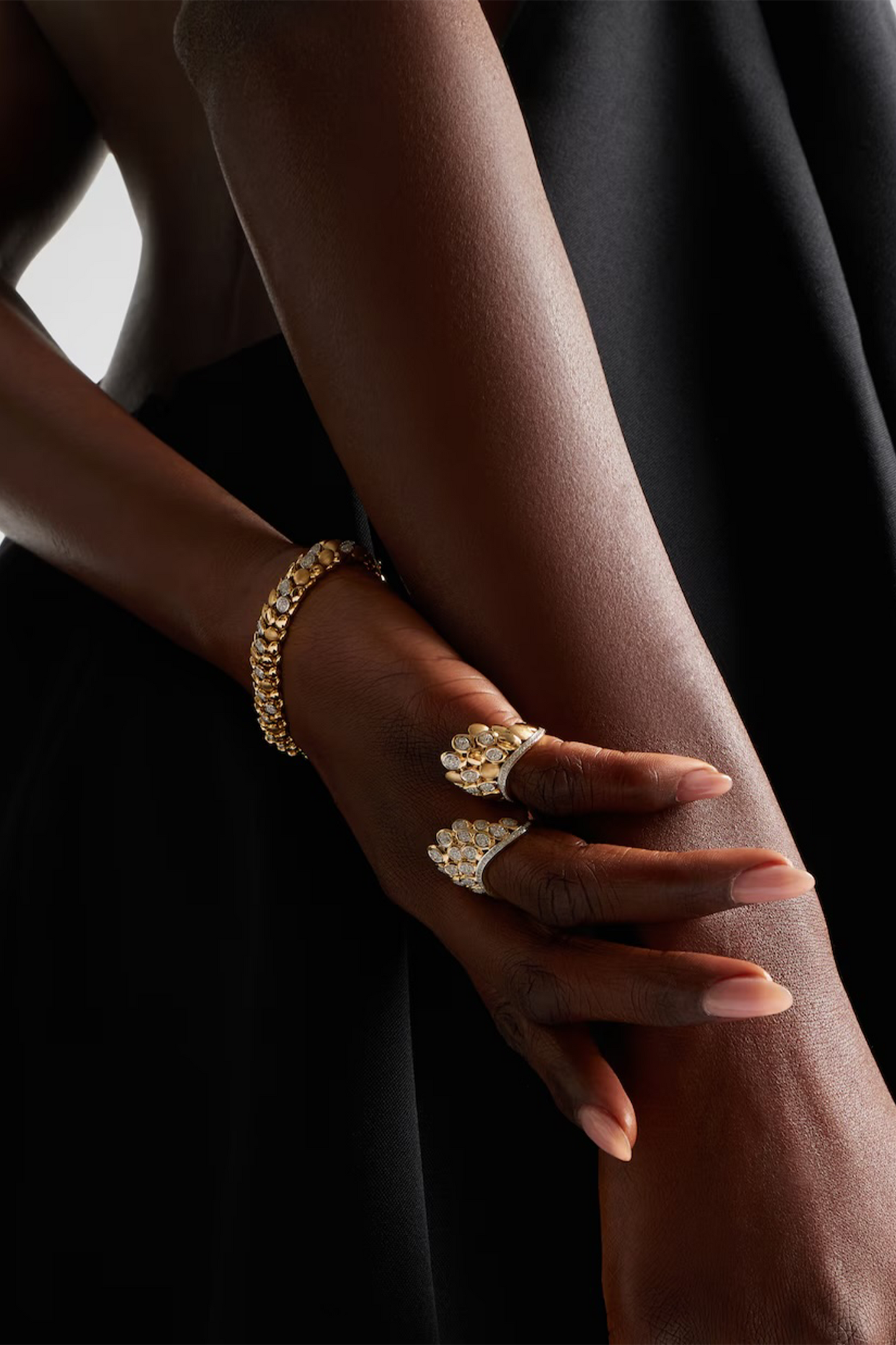Blossom 14kt Gold and Diamond Pinky Ring
