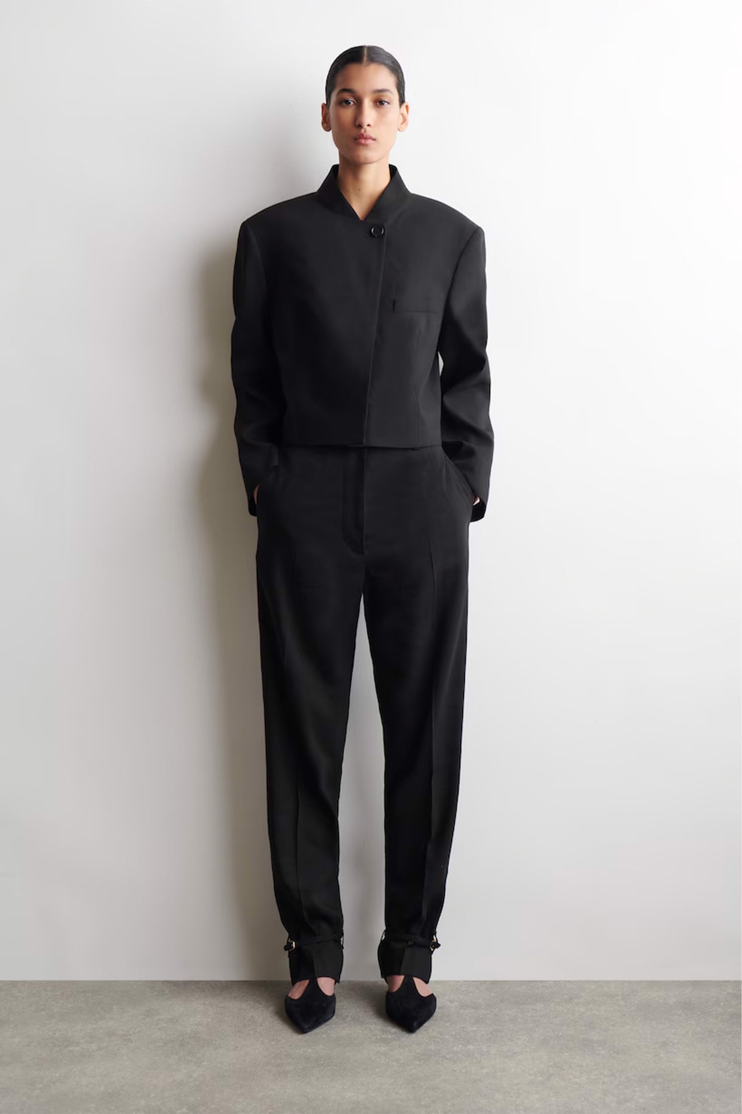 Linen Straight-Leg Trousers