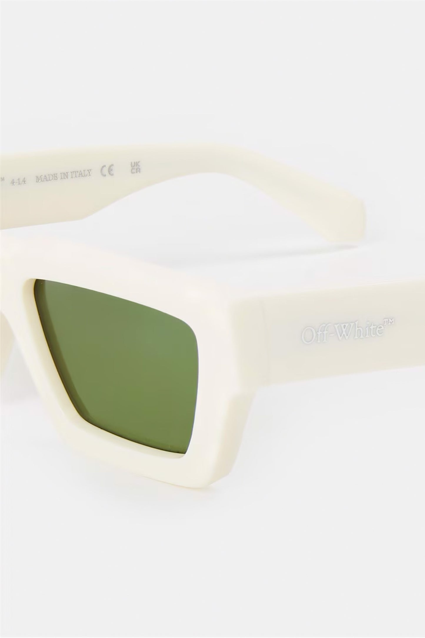 Off White Unisex Rectangle Sunglasses
