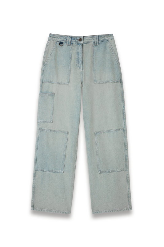 Pocket Detail Jeans Blue Denim
