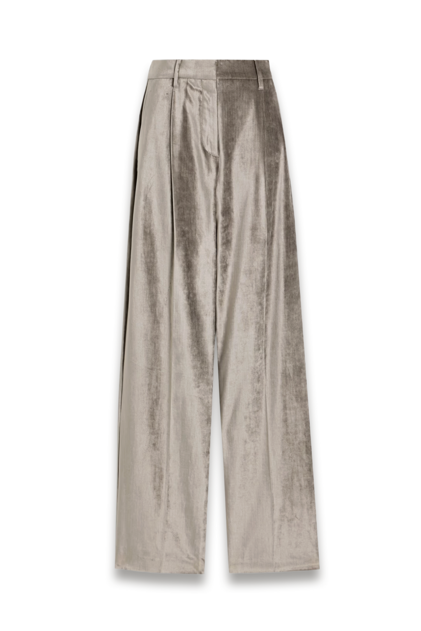Cotton-blend Velvet Straight-leg Pants