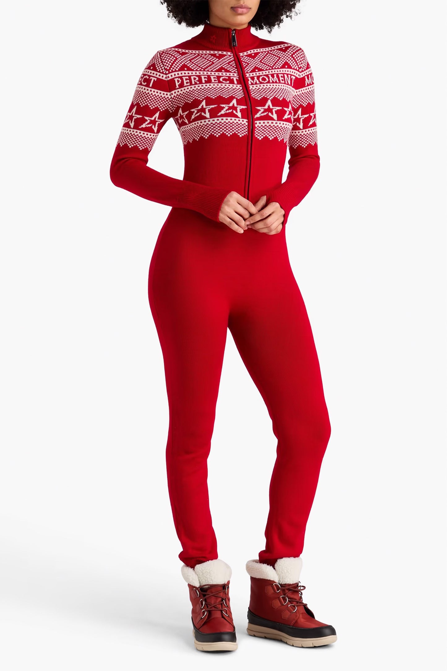 Holiday Fair Isle Merino Wool Jumpsuit