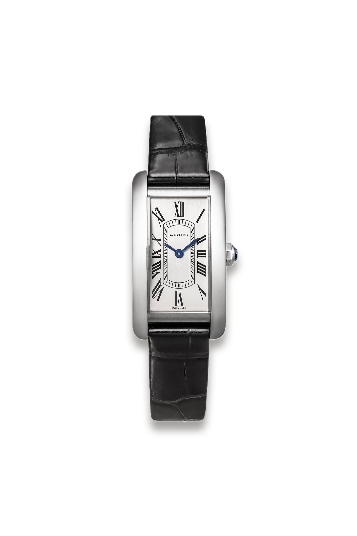 Tank Américaine 35.4mm Small Stainless Steel and Alligator Watch