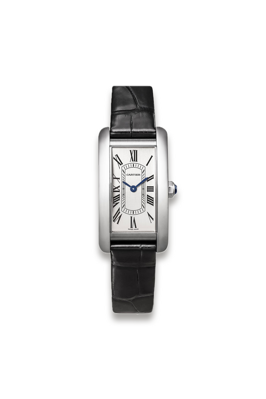 Tank Américaine 35.4mm Small Stainless Steel and Alligator Watch