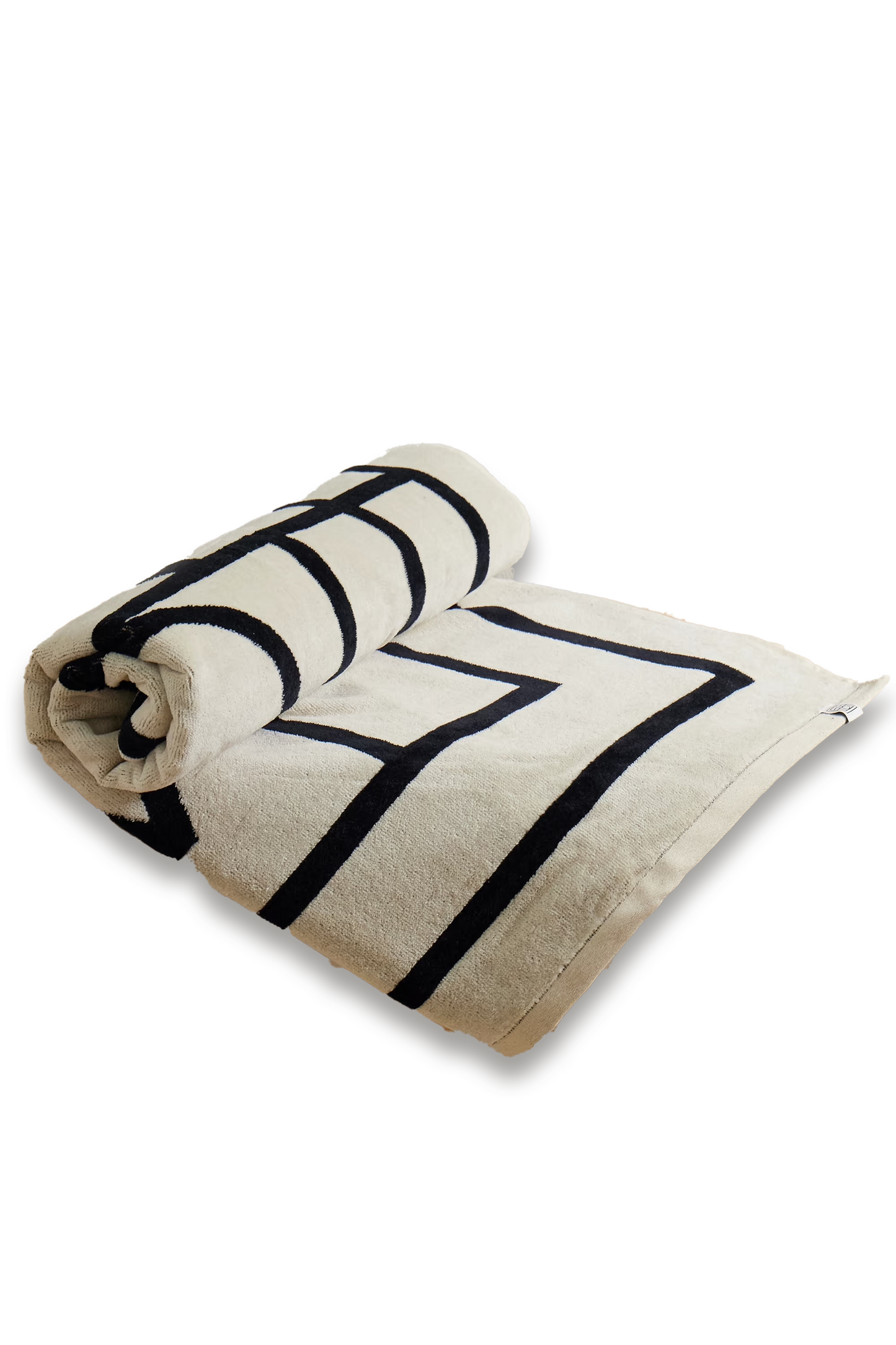 Cotton-terry Jacquard Beach Towel
