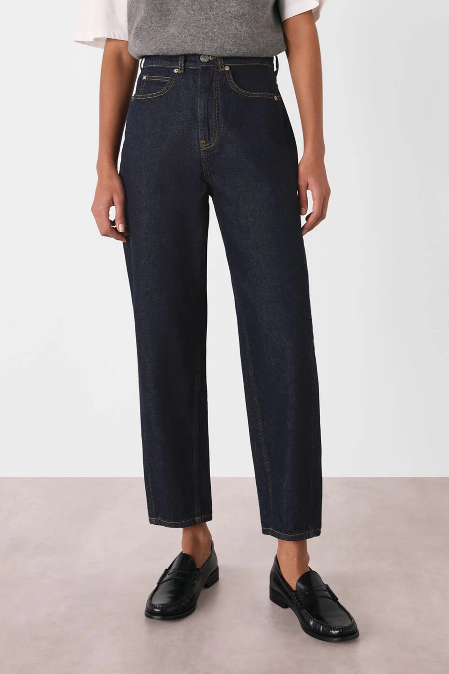 Dark Denim Authentic Barrel-leg Jean