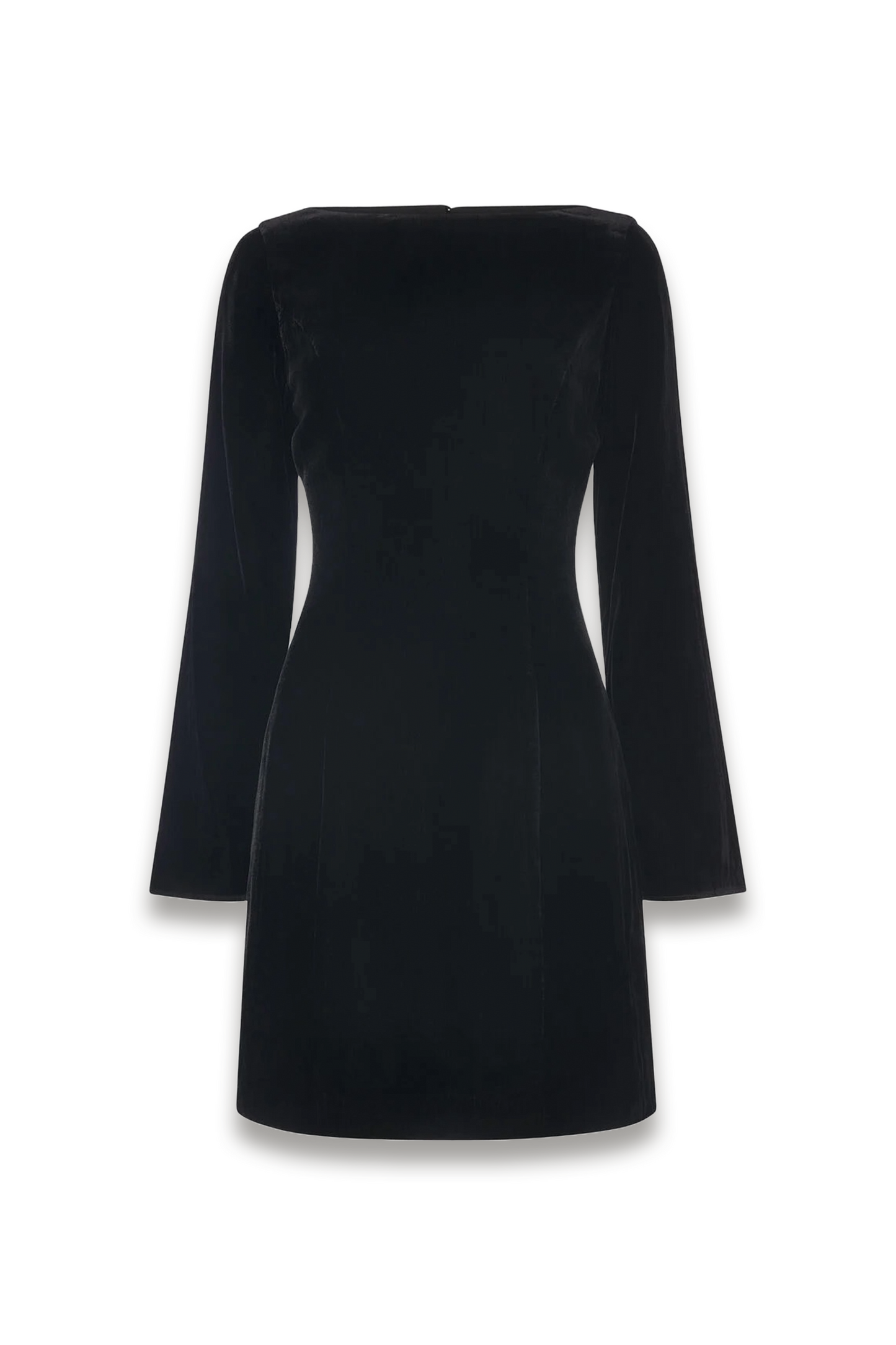 Black Velvet Flare Sleeve Dress