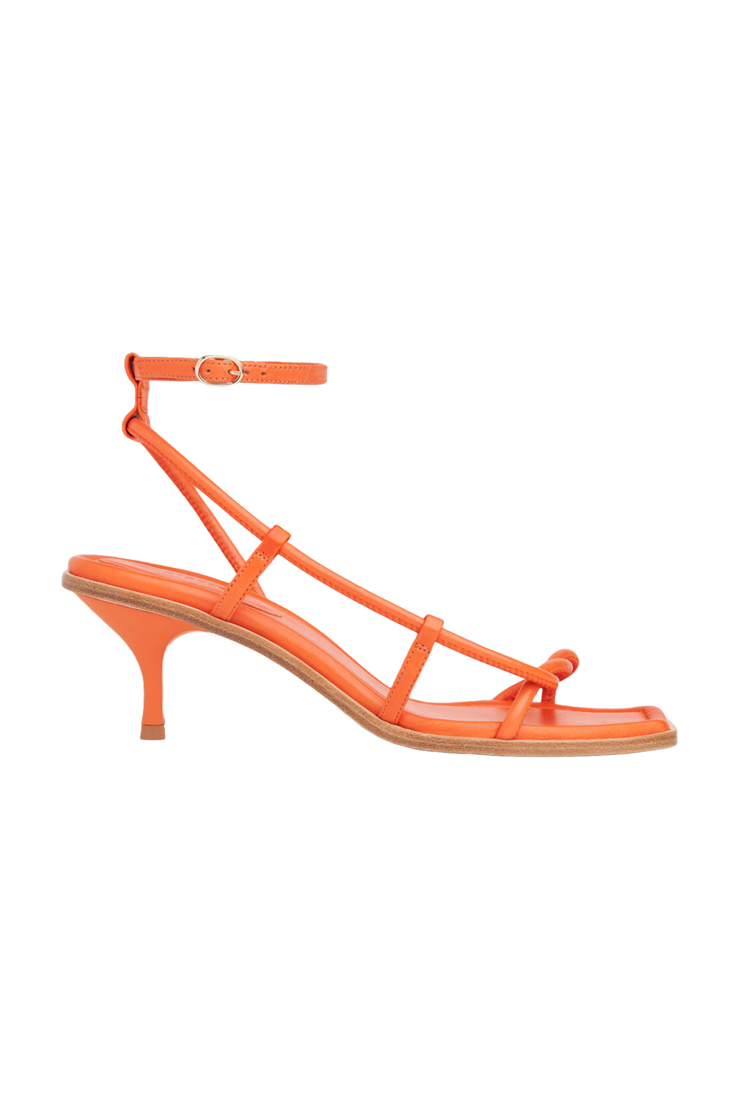 Orange Mollie Twist Front Sandal