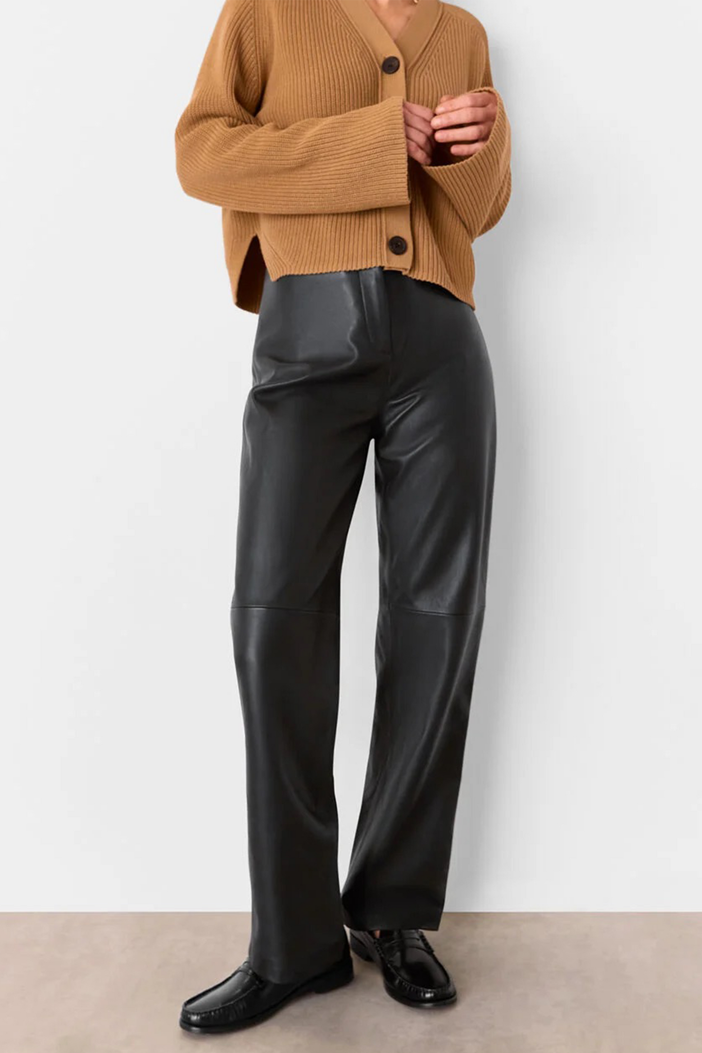 Black Ultimate Leather Trouser