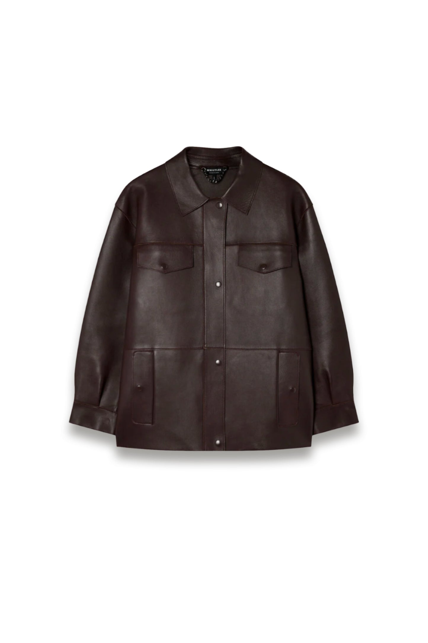 Brown Clean Bonded Leather Jacket