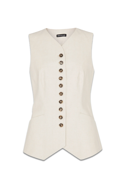 Lindsey Linen Blend Waistcoat