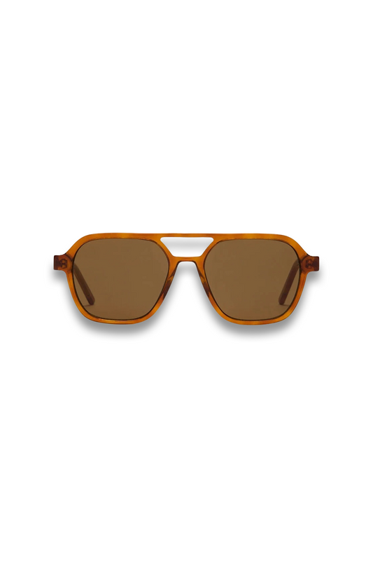 Brown Aviator Sunglasses