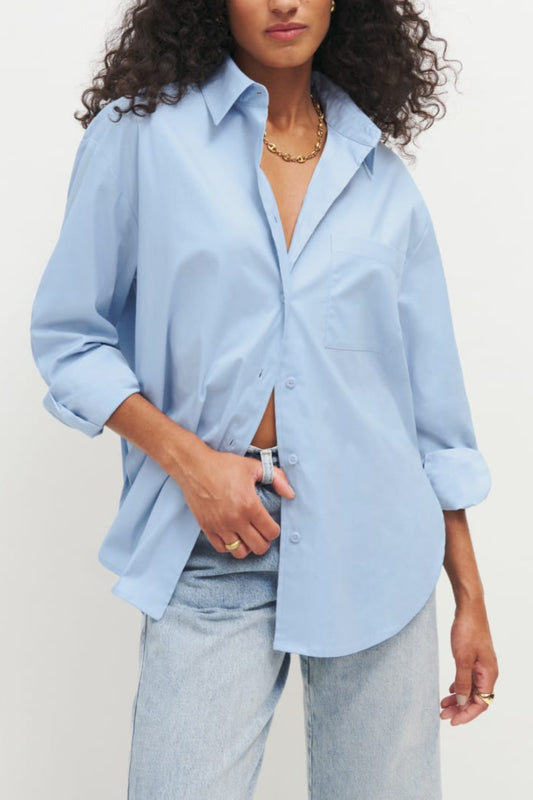 Will Oversized Shirt Horizon Blue