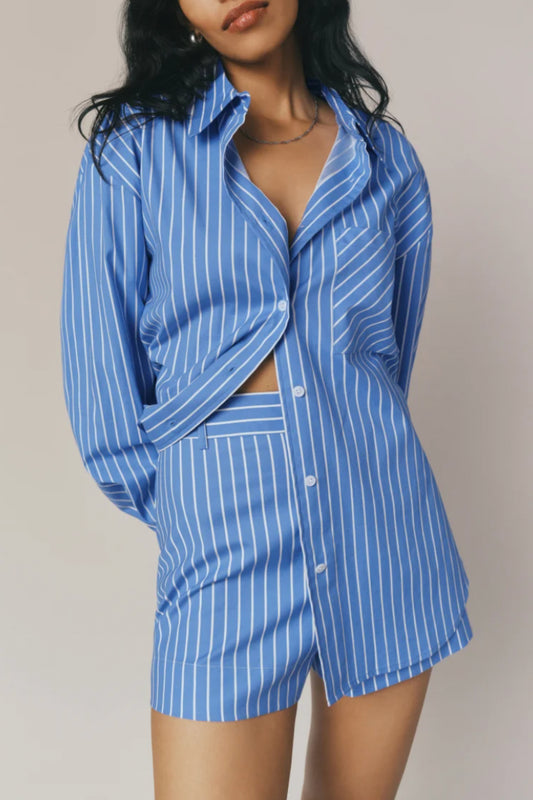 Will Oversized Shirt Tribune Stripe
