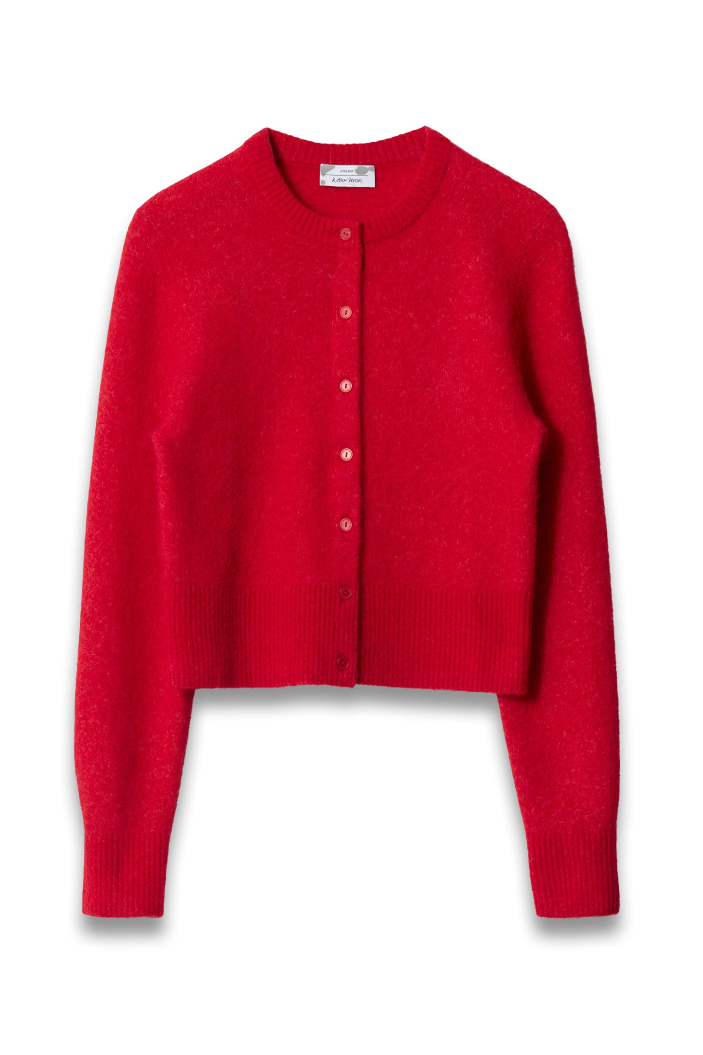 Alpaca-Blend Knit Cardigan
