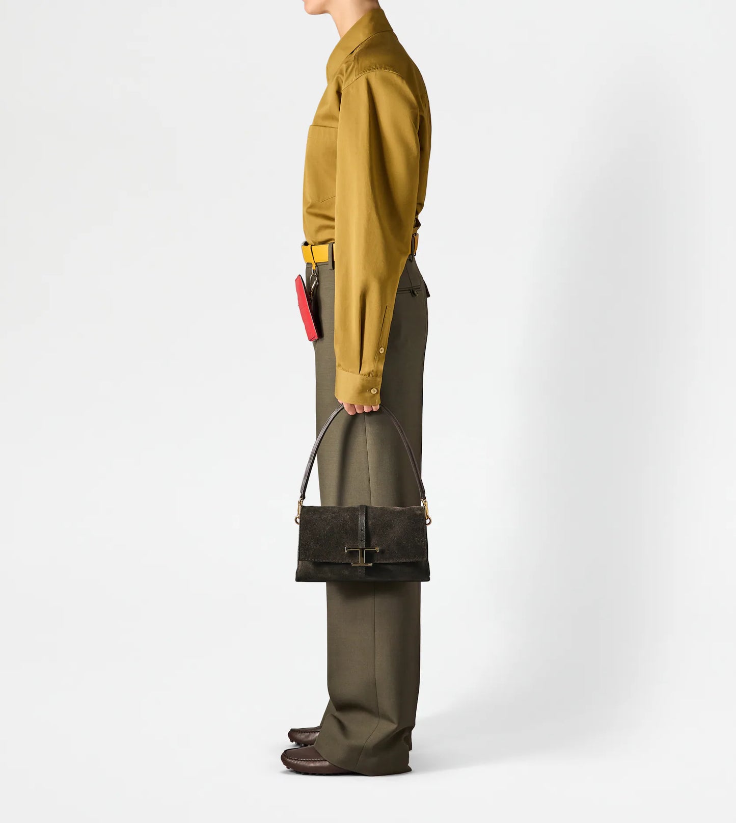 T Timeless Flap Bag in Suede Mini