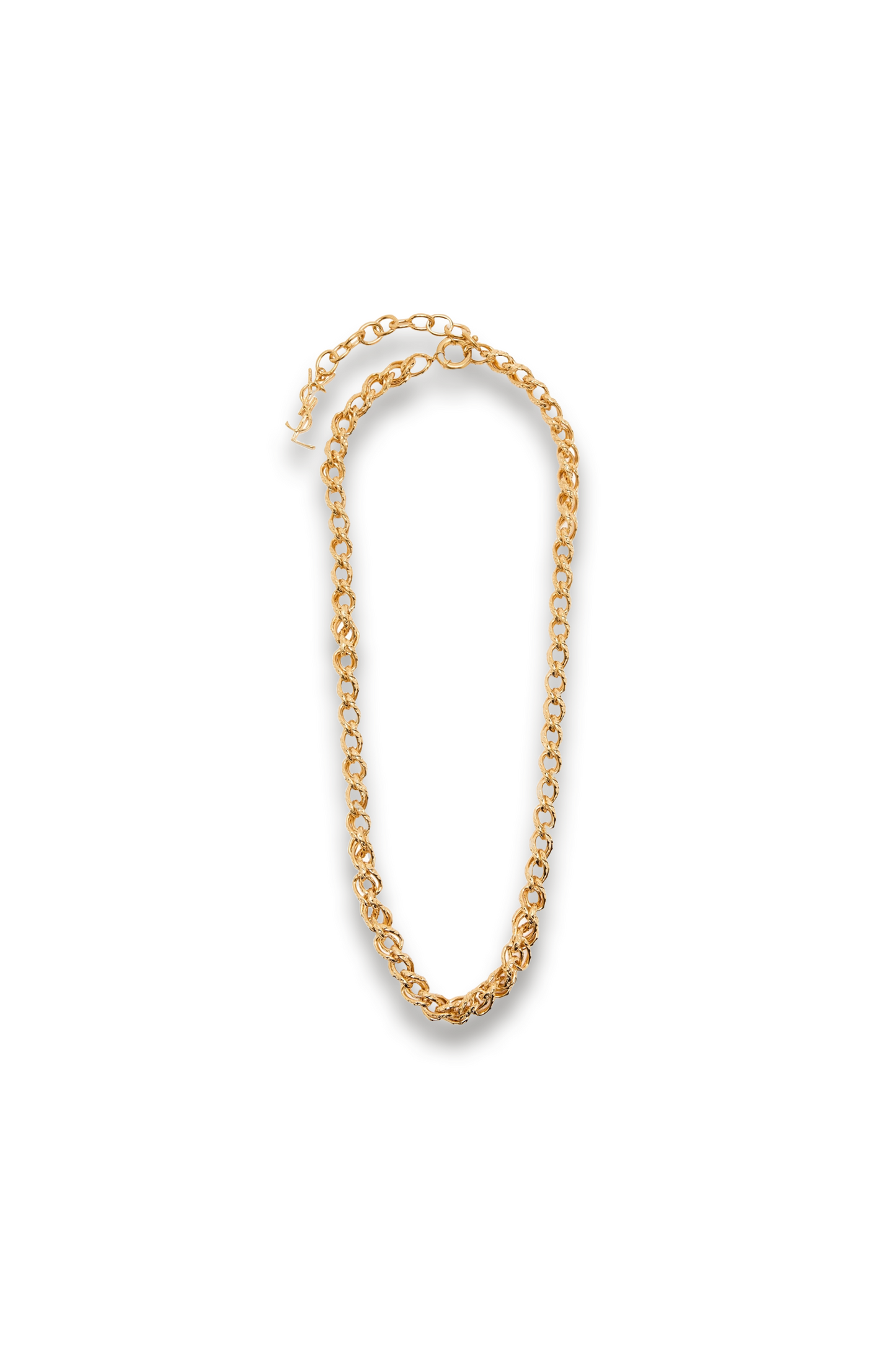 Logo Chain Brass Necklace