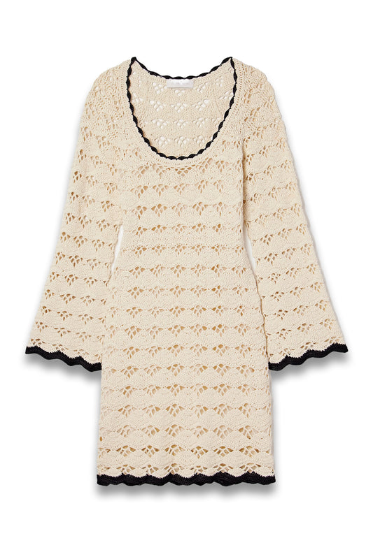 Rhiannon Crocheted Cotton Mini Dress