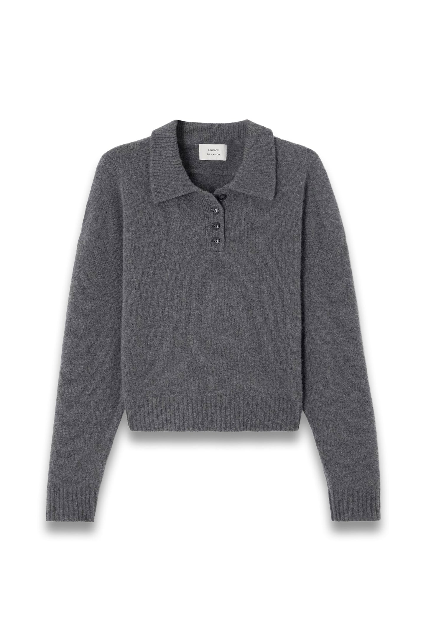 Homere Dark Grey Cashmere Sweater