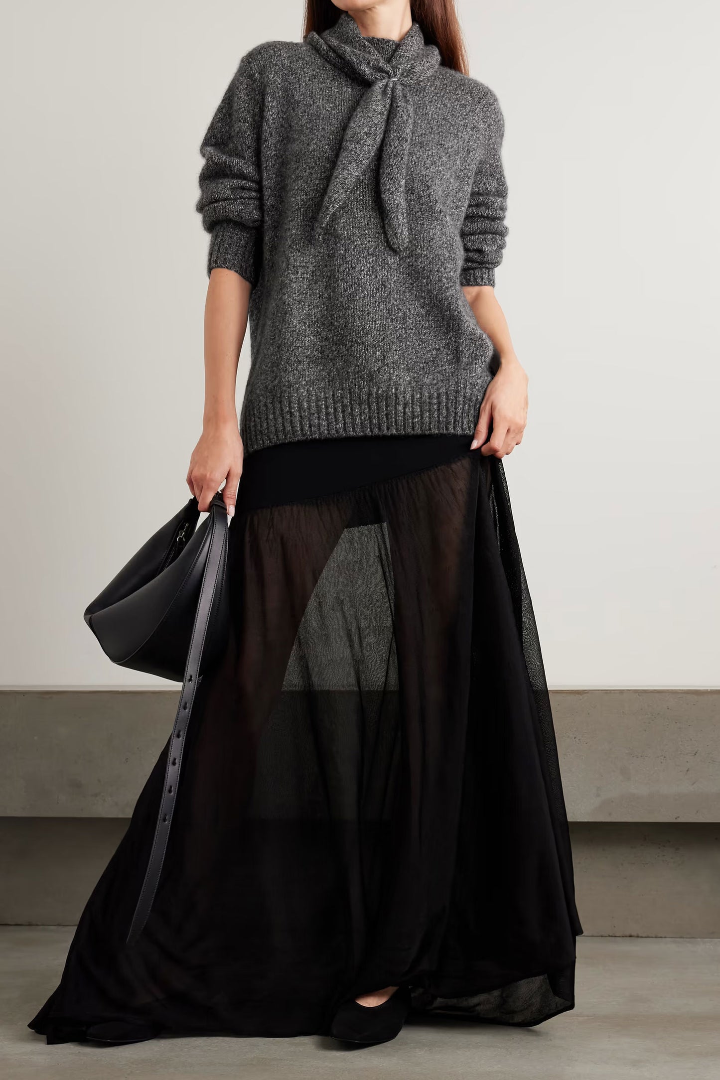 Verona Organic Cashmere and Silk-Blend Sweater and Scarf Set