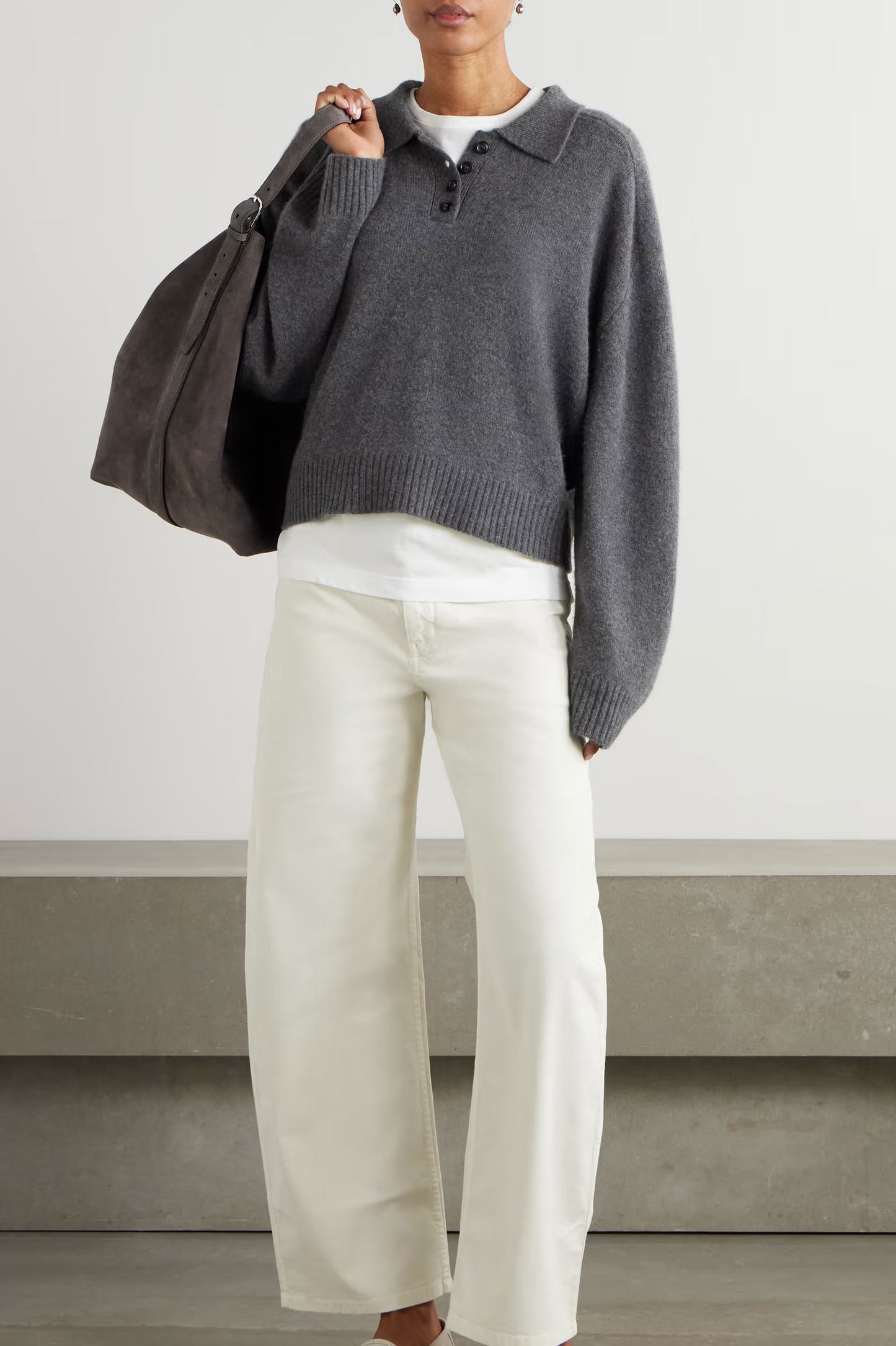 Homere Dark Grey Cashmere Sweater