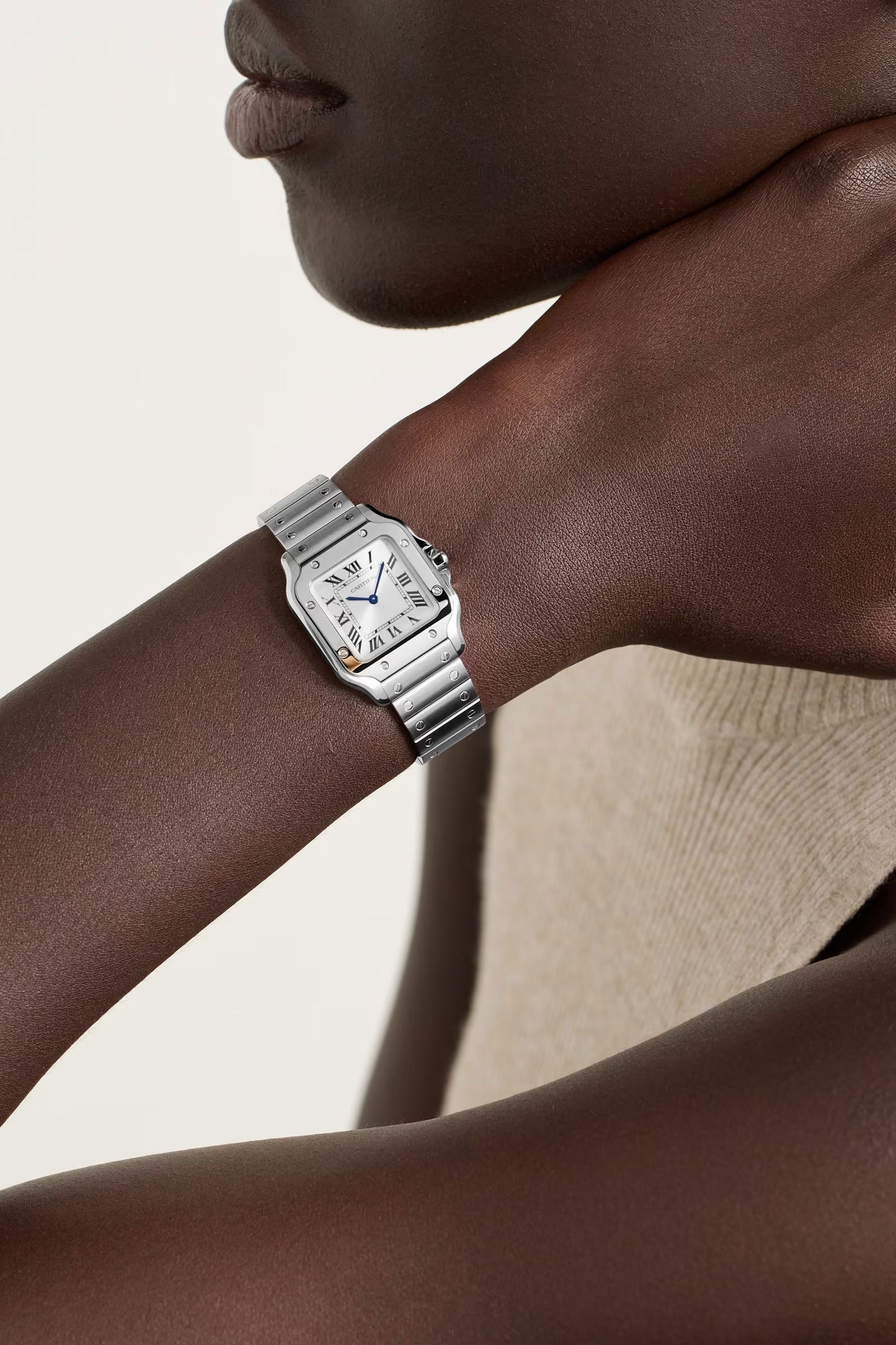 Santos de Cartier 34.5mm Stainless Steel Watch