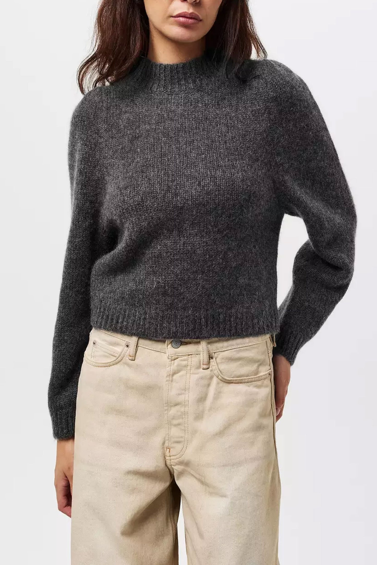 Puffed Sleeve Knitted Jumper