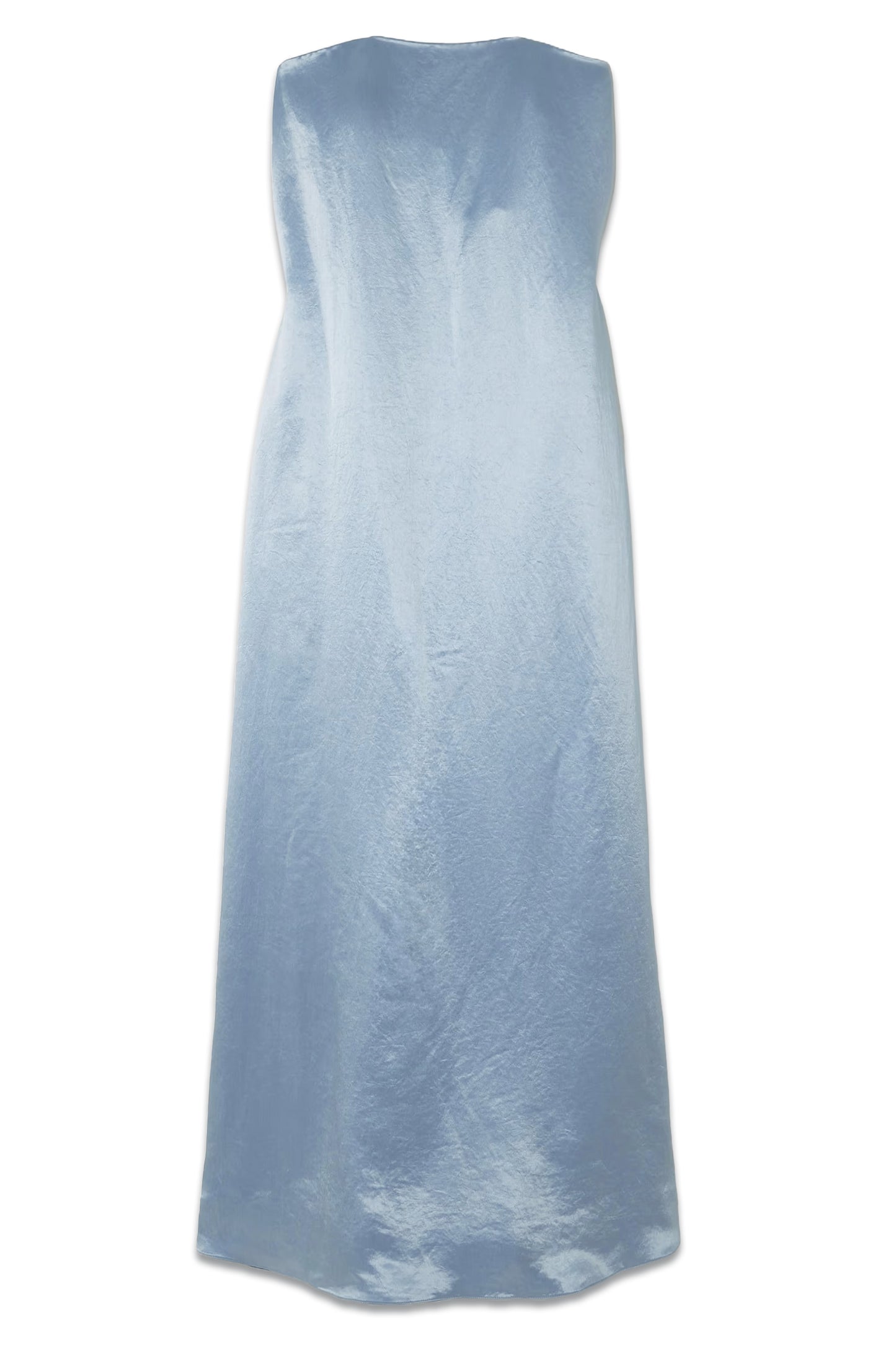 Diana Strapless Hammered-satin Gown