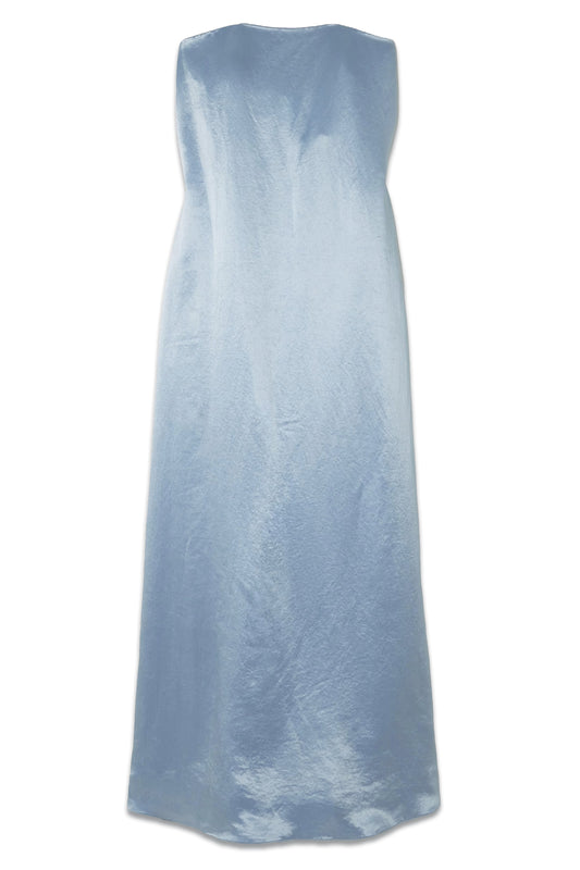 Diana Strapless Hammered-satin Gown