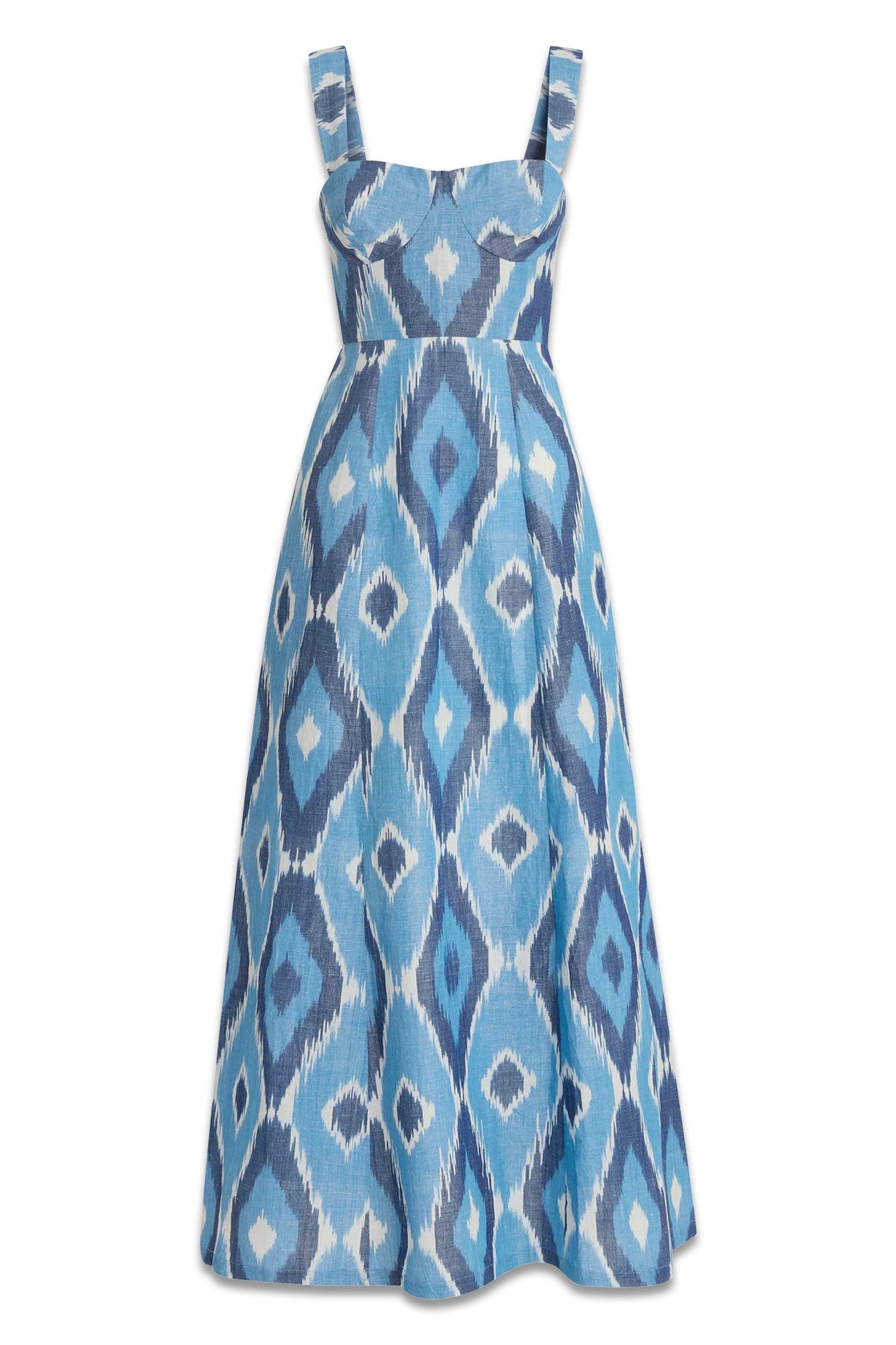 Azzurra Dress In Diamond Ikat