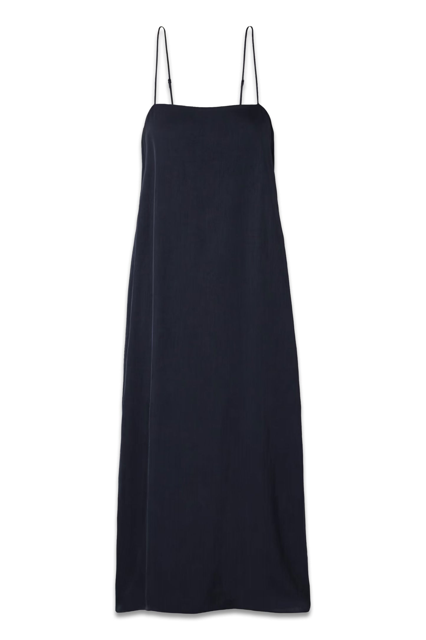 Satin-Twill Midi Dress