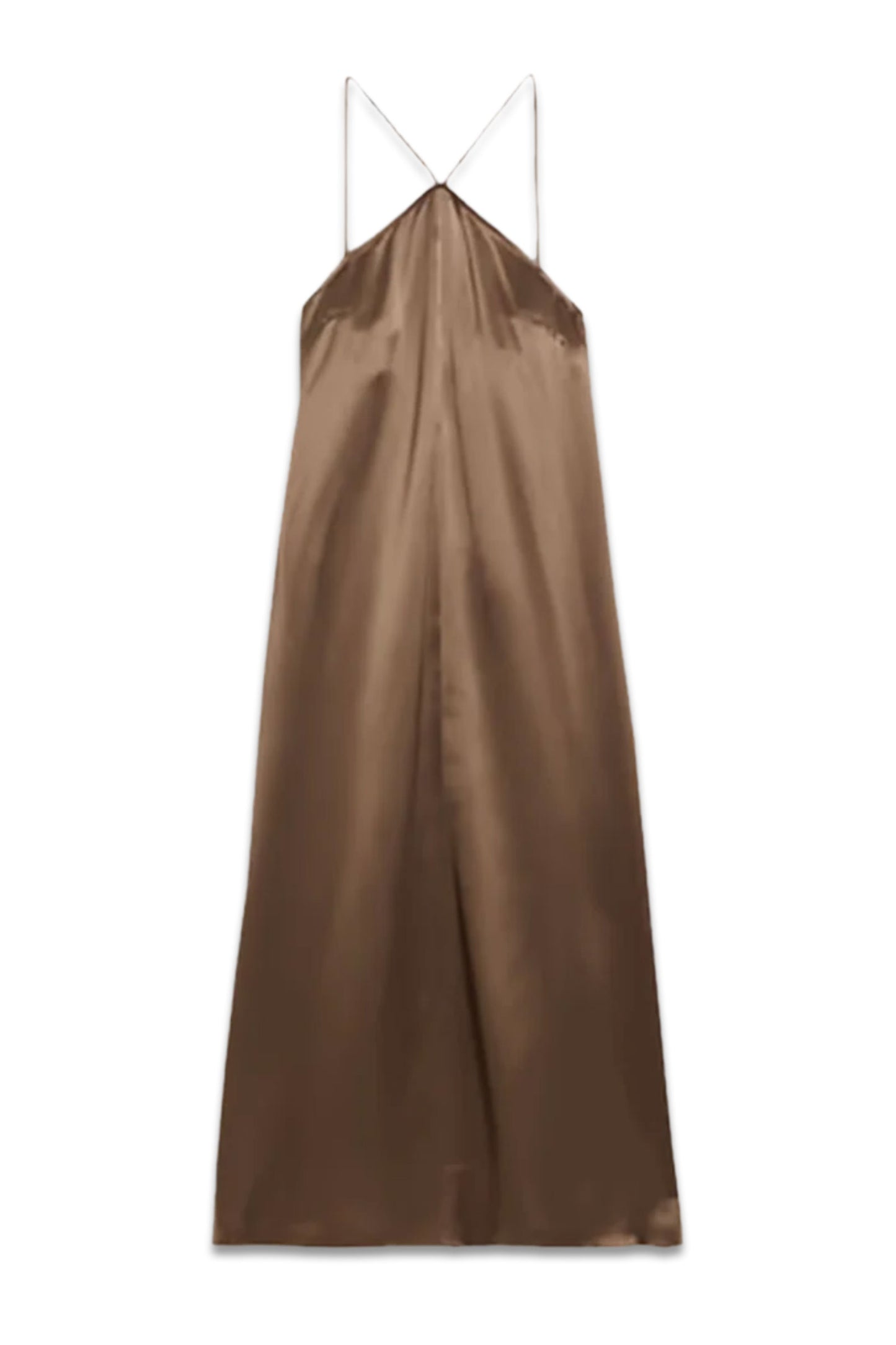 Reganne Satin-Crepe Maxi Dress