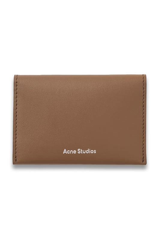 Logo-Print Leather Bifold Cardholder