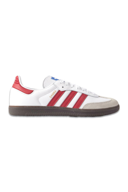 Samba OG Leather-trimmed Suede Low-top Sneakers Red
