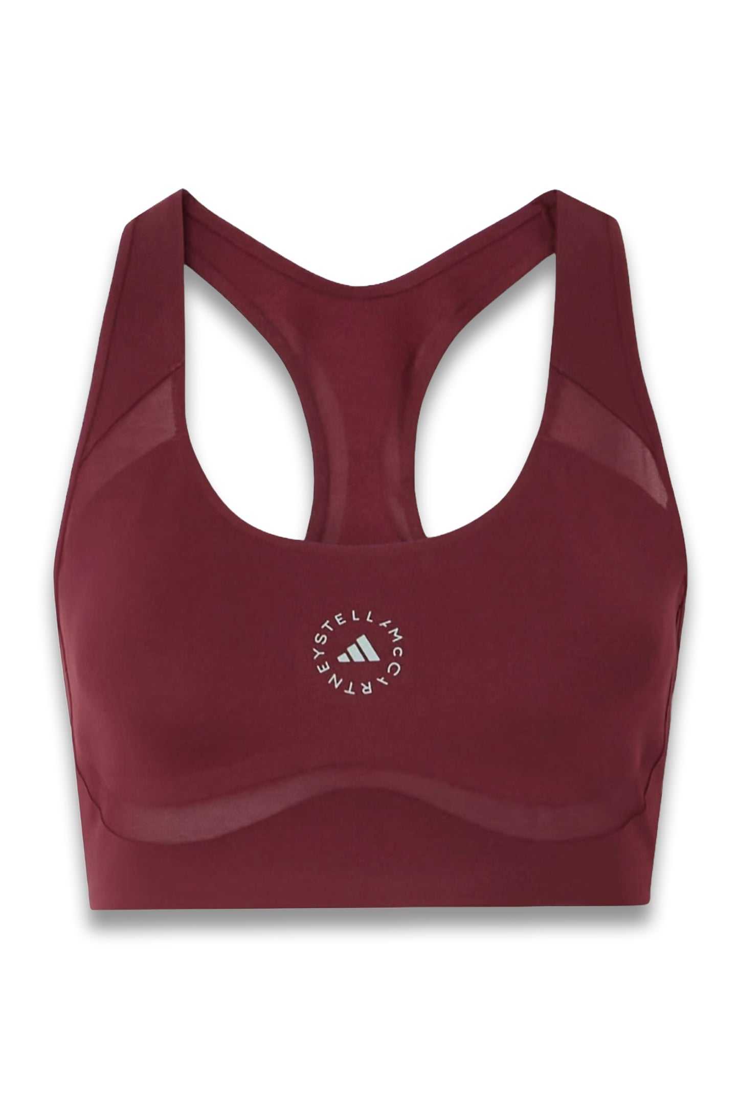 TruePurpose Mesh-trimmed Printed Stretch Recycled Sports Bra