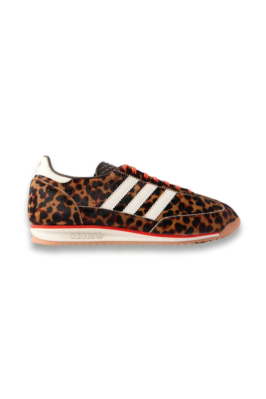 SL 72 OG Leather-Trimmed Leopard-Print Pony Hair Sneakers