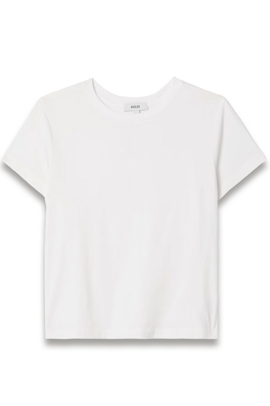 Adine Cropped Organic Cotton-jersey T-shirt