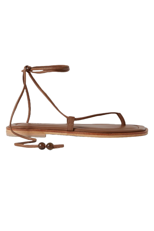 Finch Bead-Embellished Leather Sandals