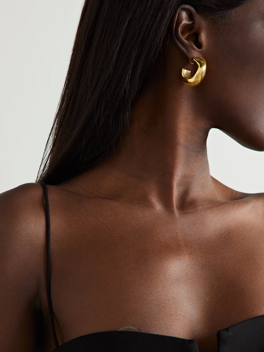 Celia Gold-plated Hoop Earrings