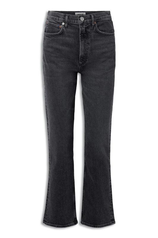 Stovepipe High-Rise Straight-Leg Organic Jeans