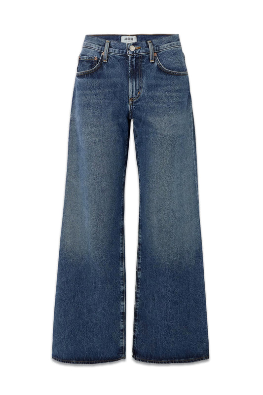 Clara Low-rise Wide-Leg Organic Jeans