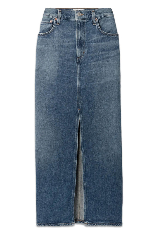 Leif Denim Midi Skirt
