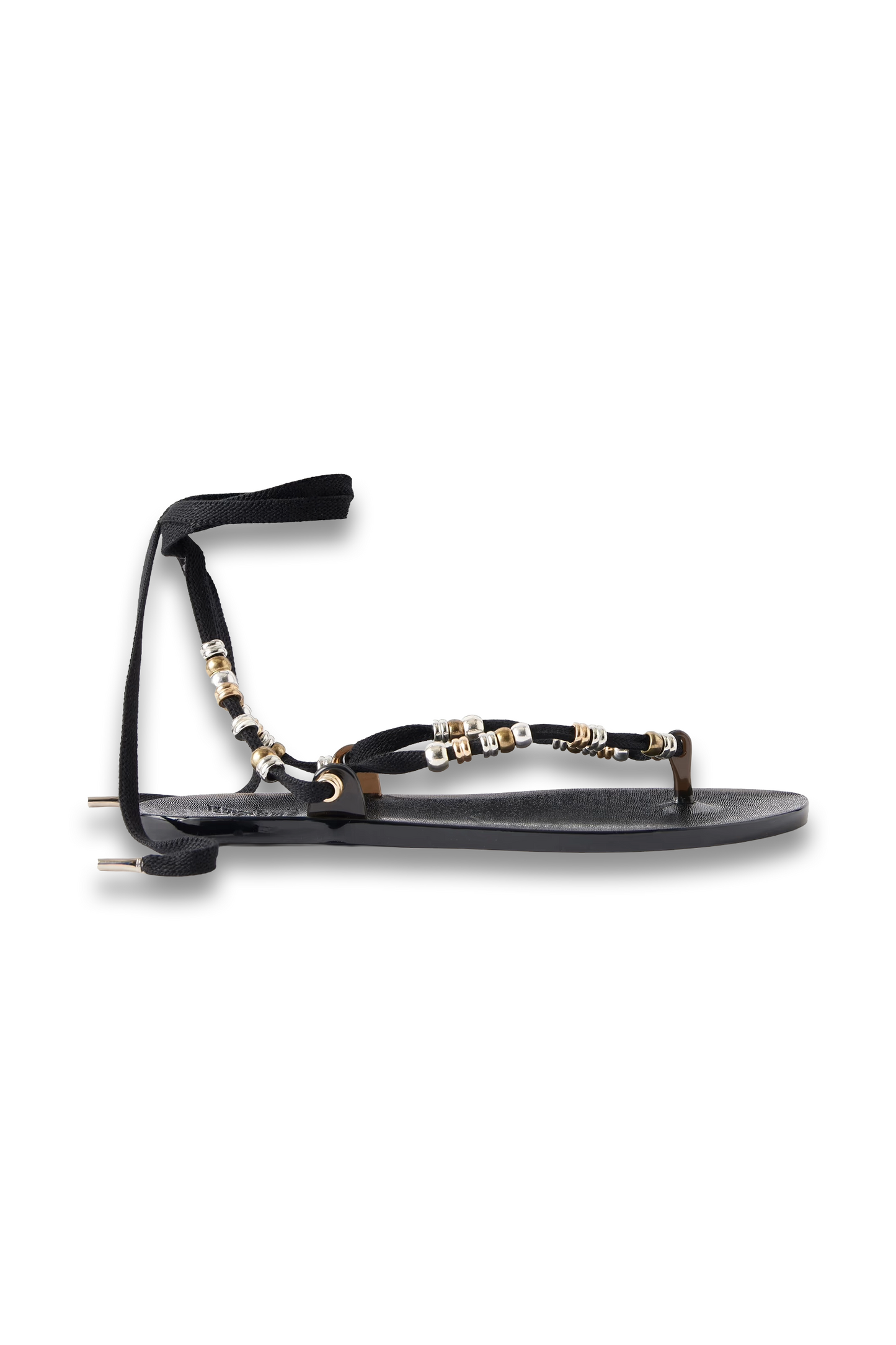 Esther Bead-embellished Jelly Thong Sandals