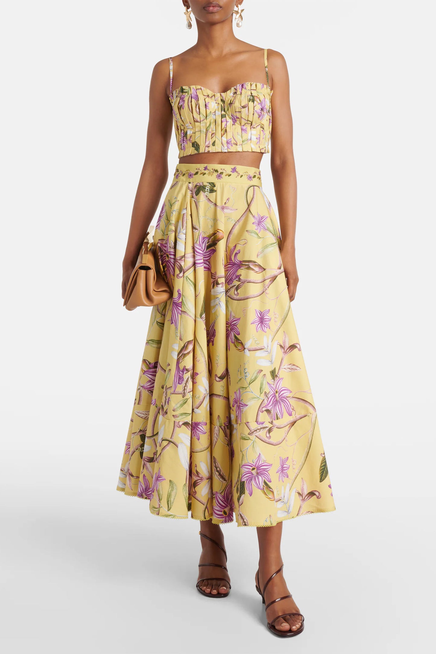 Morgina Floral Cotton Bustier