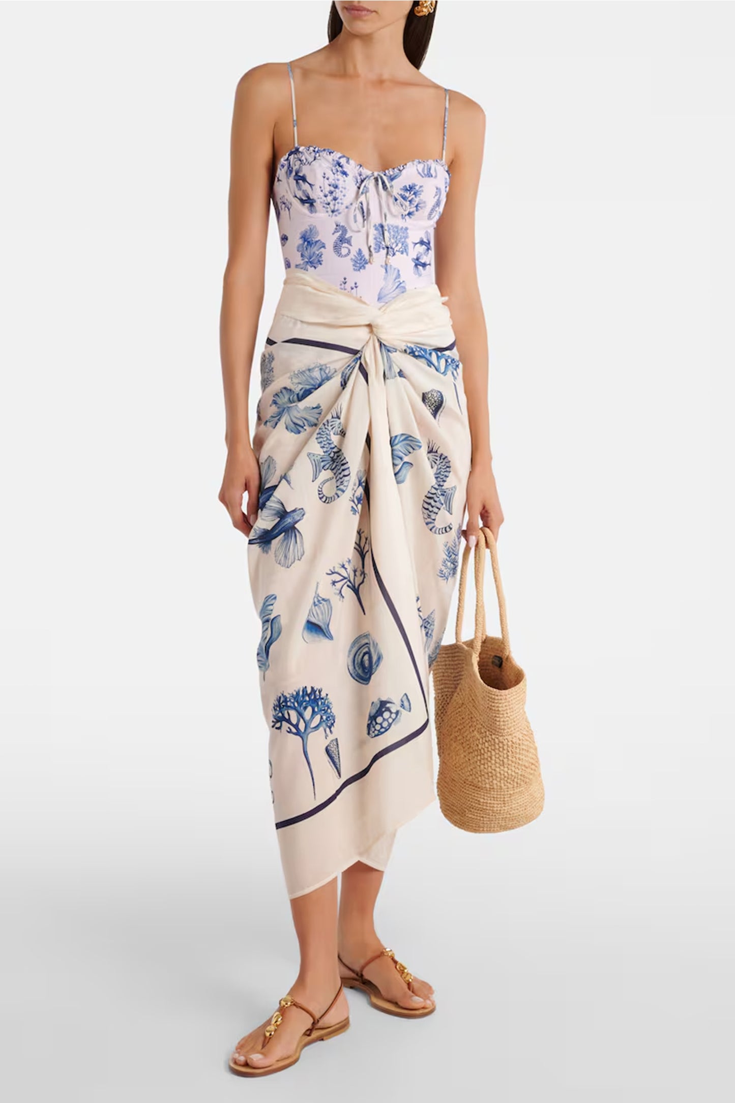 Lavanda Cotton And Silk Beach Cover-Up