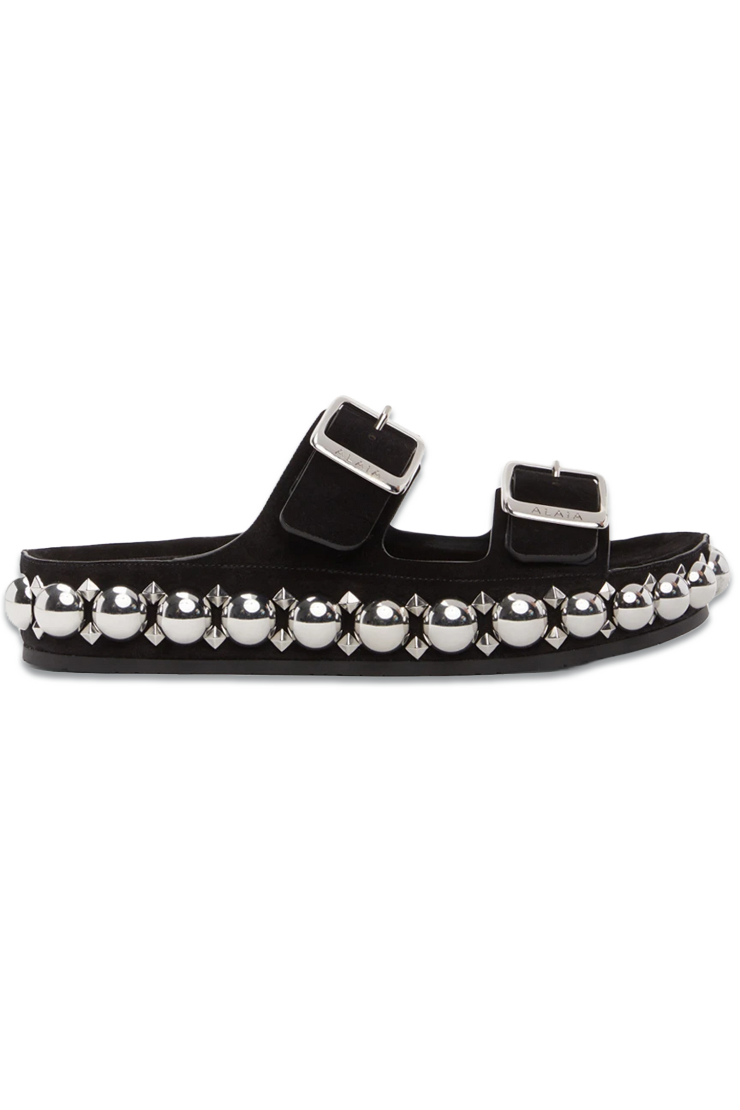 Black Bombe Flat Sandals