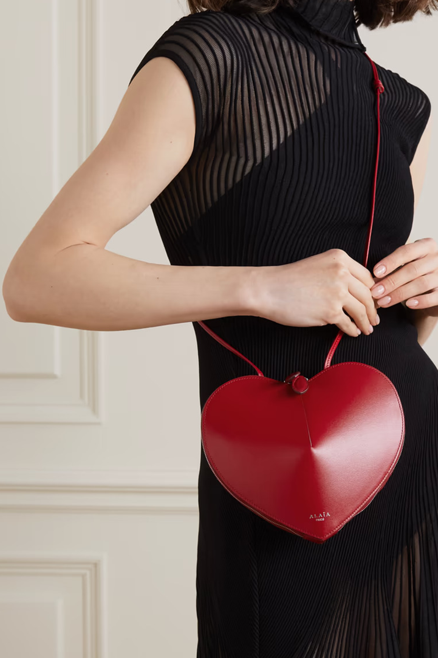 Le Coeur Leather Shoulder Bag