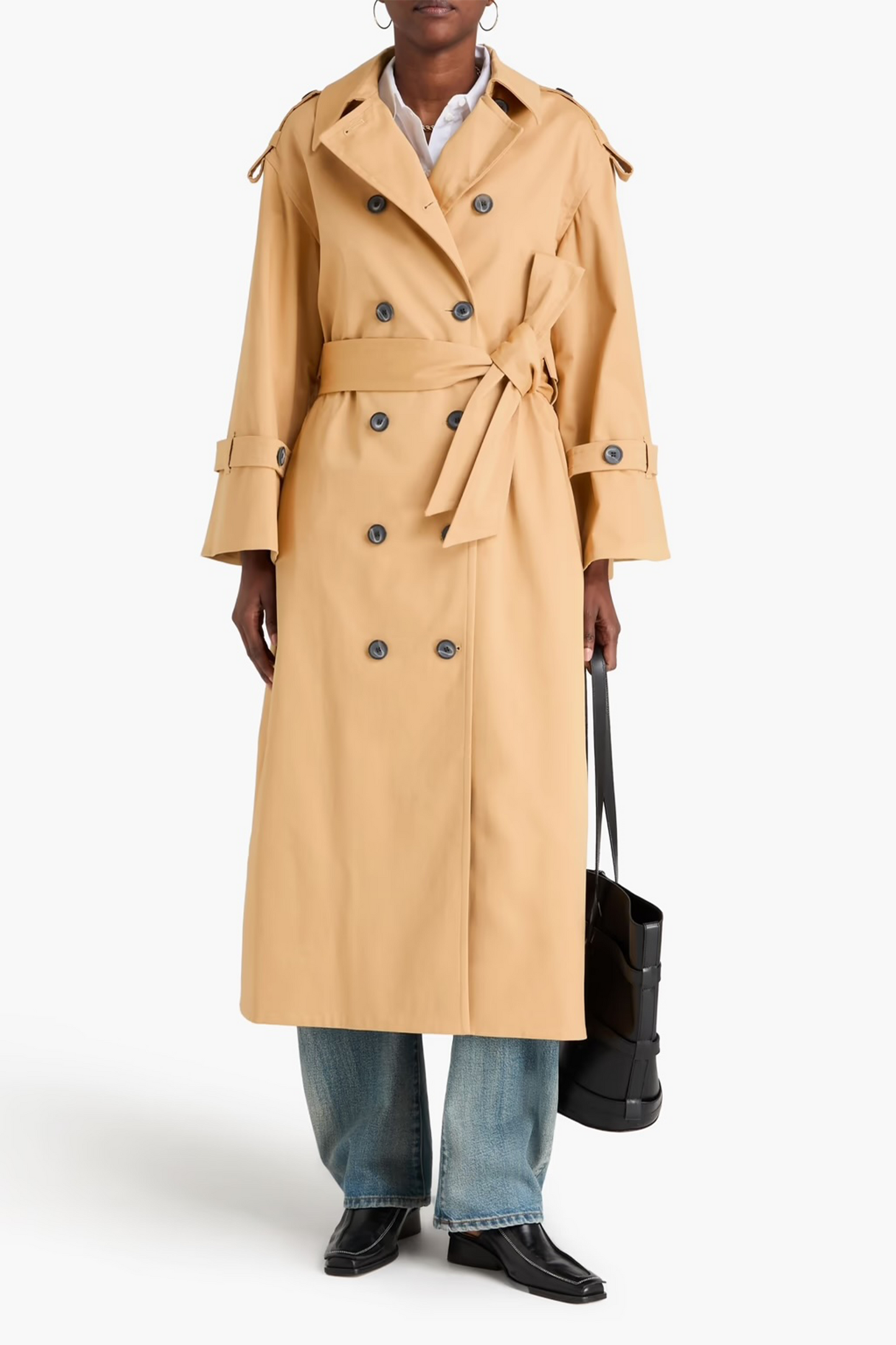 Alanis Cotton-blend Gabardine Trench Coat