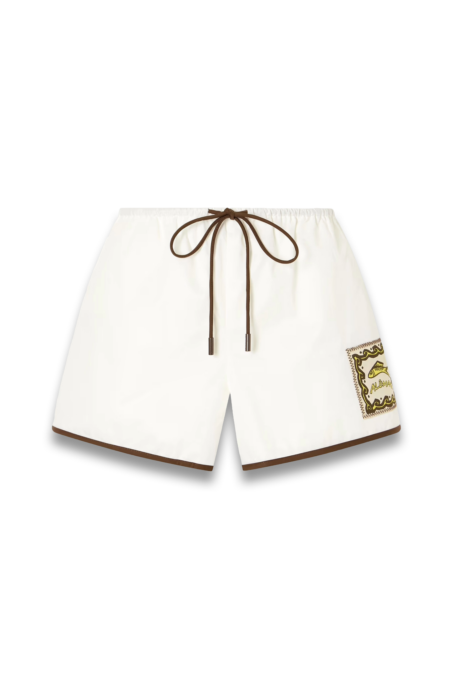 Scuba Embroidered Cotton-poplin Shorts